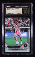 Lionel Messi 2025 Topps Now MLS #61 (CGC 10 | Pristine Black Label) at PristineAuction.com