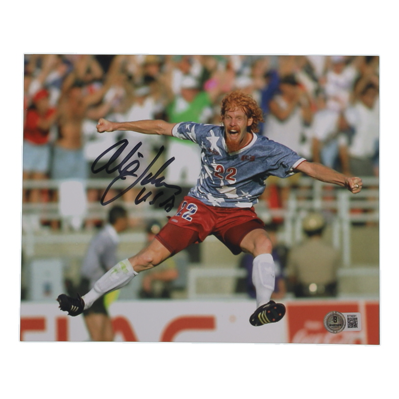 Alexi Lalas Signed Team USA 8x10 Photo (Beckett) at PristineAuction.com Alexi Lalas Signed Team USA 8x10 Photo (Beckett) at PristineAuction.com