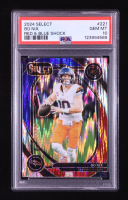 Bo Nix 2024 Select Prizm Red and Blue Shock #221 RC (PSA 10) at PristineAuction.com