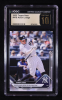 Aaron Judge 2025 Topps Now #416 (CGC 10 | Pristine Black Label) at PristineAuction.com