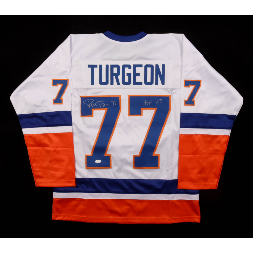 Pierre Turgeon Signed Jersey Inscribed "HOF 23" (JSA) at PristineAuction.com