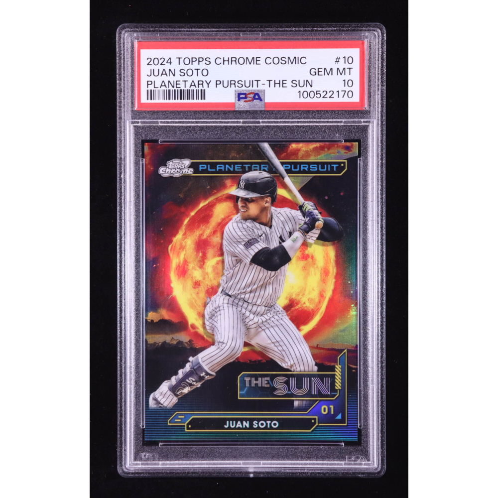 Juan Soto 2024 Topps Cosmic Chrome Planetary Pursuit Sun #PPS10 (PSA 10) at PristineAuction.com