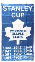 Maple Leafs Stanley Cup Champions 36x59 Banner at PristineAuction.com