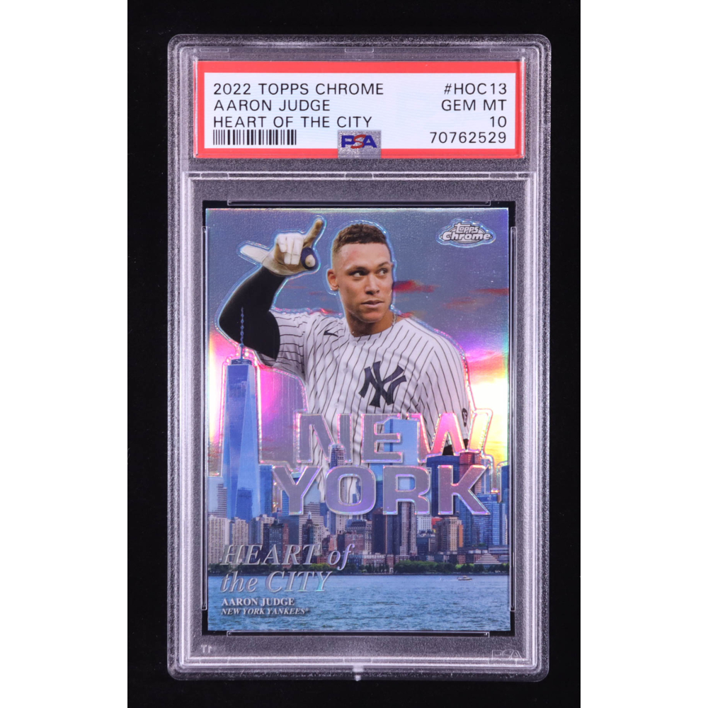 Aaron Judge 2022 Topps Chrome Heart of the City #HOC13 (PSA 10) at PristineAuction.com