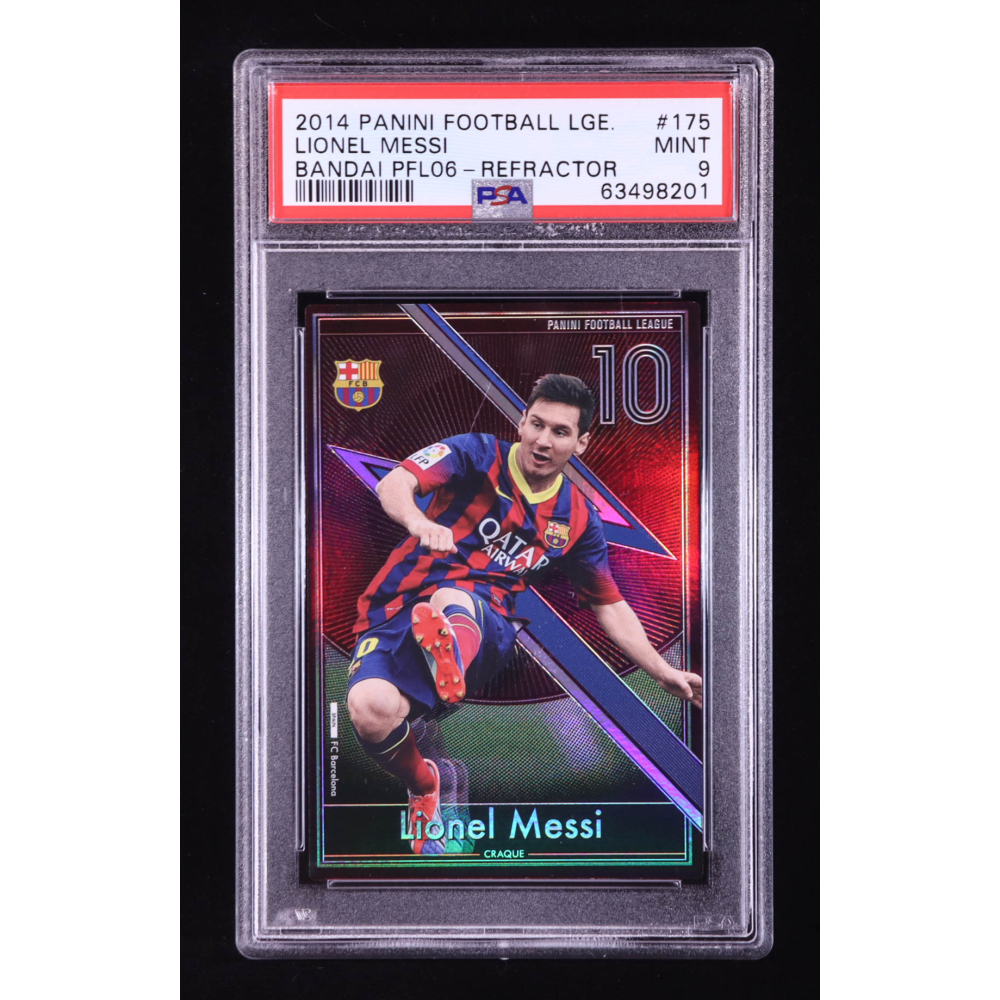 Lionel Messi 2014 Panini Football League Japanese Refractor #175 (PSA 9) at PristineAuction.com
