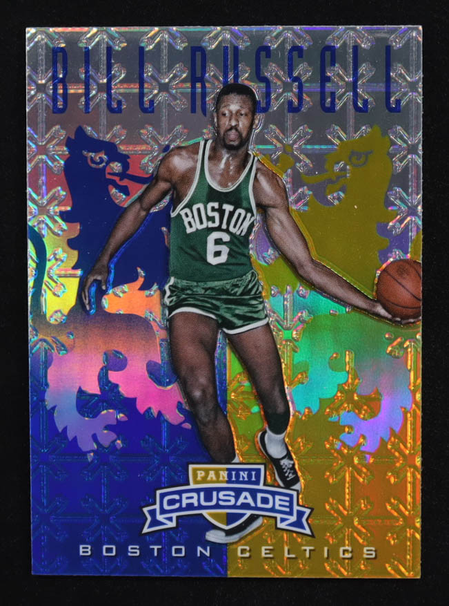 Bill Russell 2012-13 Panini Crusade Insert Blue #105 at PristineAuction.com Bill Russell 2012-13 Panini Crusade Insert Blue #105 at PristineAuction.com