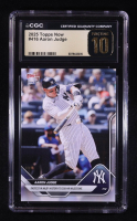Aaron Judge 2025 Topps Now #416 (CGC 10 | Pristine Black Label) at PristineAuction.com