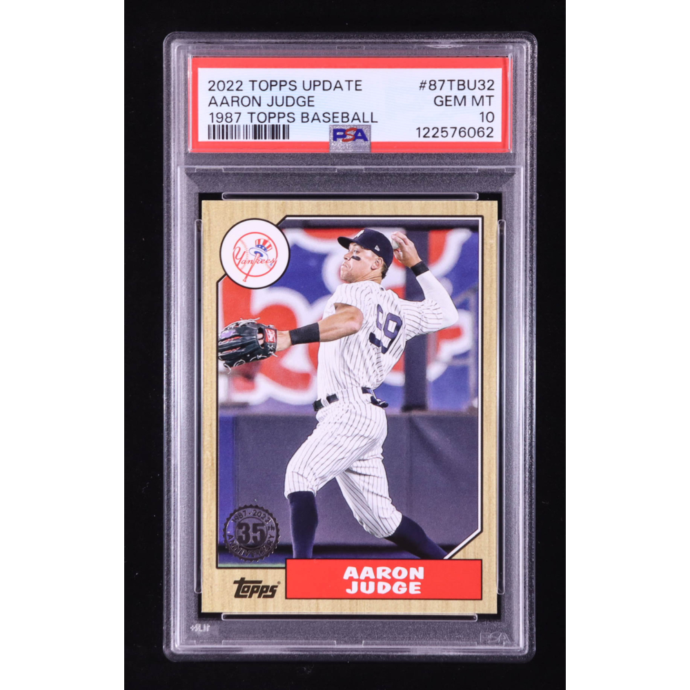 Aaron Judge 2022 Topps Update '87 Topps #87TBU7 (PSA 10) at PristineAuction.com