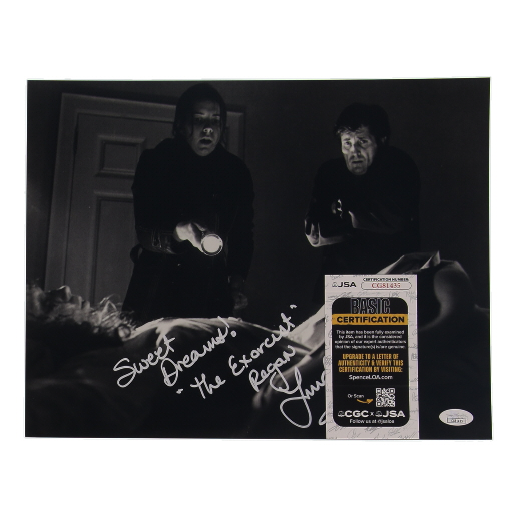 Linda Blair Signed "The Exorcist" 11x14 Poster Inscribed "Sweet Dreams / The Exoricist / Regan" (JSA) at PristineAuction.com Linda Blair Signed "The Exorcist" 11x14 Poster Inscribed "Sweet Dreams / The Exoricist / Regan" (JSA) at PristineAuction.com