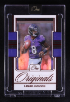 Lamar Jackson 2024 Panini One One Originals Red #28 #23/49 at PristineAuction.com