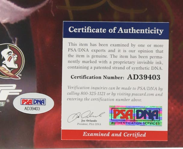 Bobby Bowden & Peter Warrick Signed Florida State Seminoles 16x20 Photo (PSA) at PristineAuction.com Bobby Bowden & Peter Warrick Signed Florida State Seminoles 16x20 Photo (PSA) at PristineAuction.com