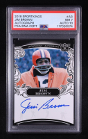 Jim Brown 2018 Sportkings Autographs #A3 (PSA 7 | Autograph Graded 10) at PristineAuction.com
