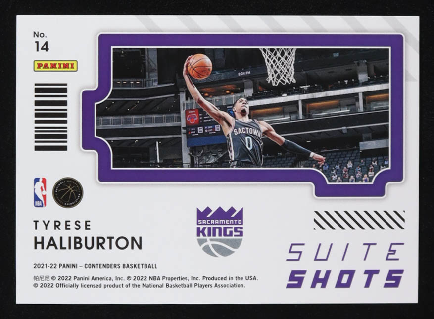 Tyrese Haliburton 2021-22 Panini Contenders Suite Shots #14 at PristineAuction.com Tyrese Haliburton 2021-22 Panini Contenders Suite Shots #14 at PristineAuction.com
