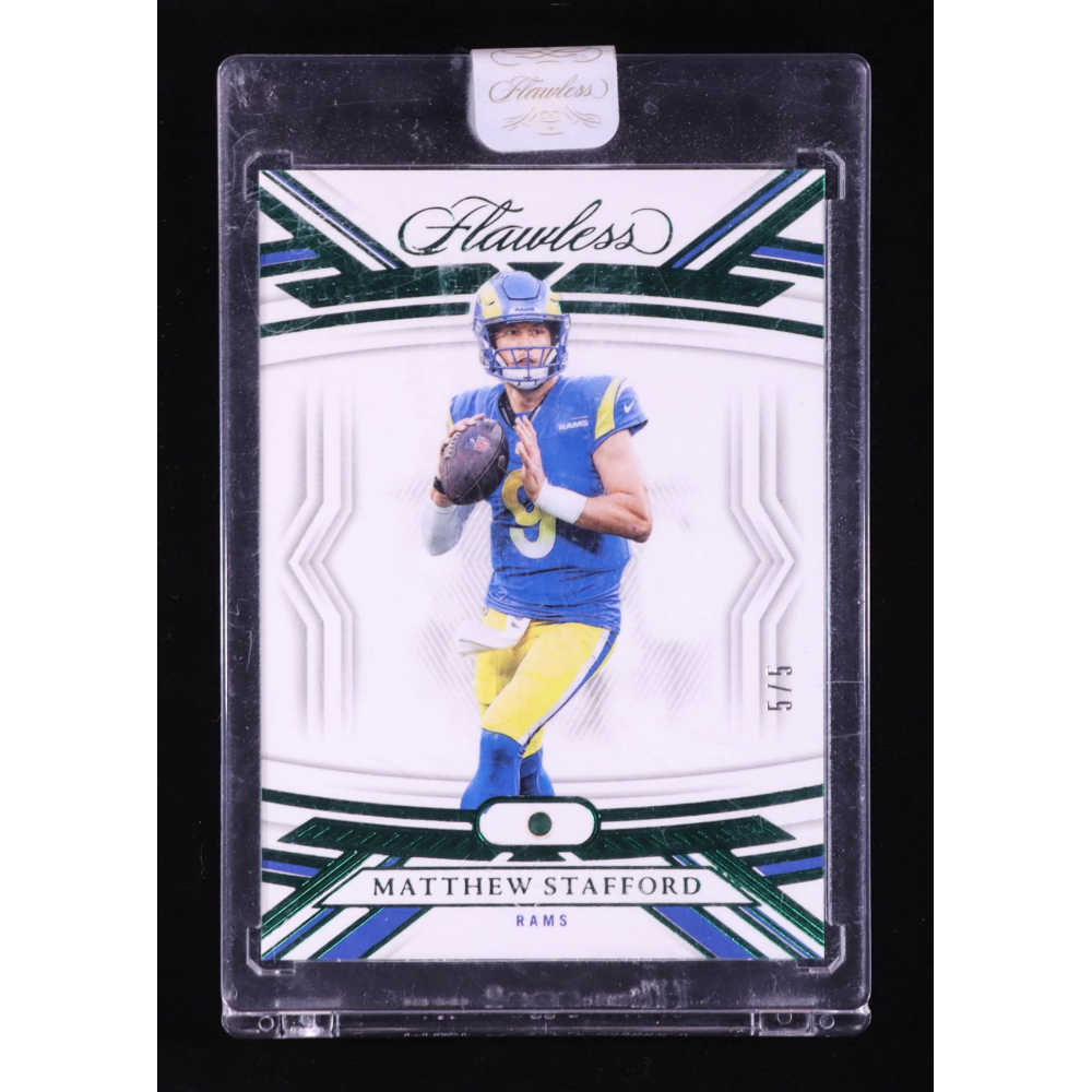 Matthew Stafford 2023 Panini Flawless Emerald #37 #5/5 at PristineAuction.com
