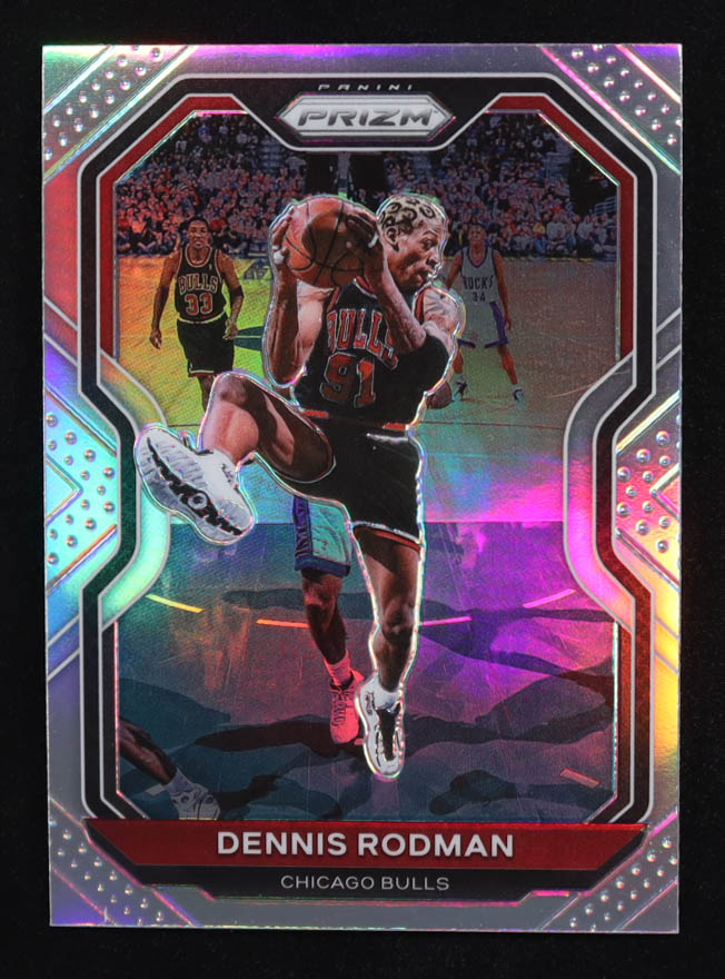 Dennis Rodman 2020-21 Panini Prizm Prizms Silver #166 at PristineAuction.com Dennis Rodman 2020-21 Panini Prizm Prizms Silver #166 at PristineAuction.com