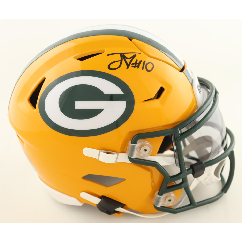 Jordan Love Signed Packers Mid-Size SpeedFlex Helmet With Visor (Beckett) at PristineAuction.com