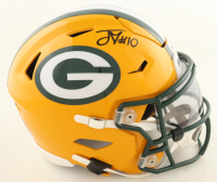 Jordan Love Signed Packers Mid-Size SpeedFlex Helmet With Visor (Beckett) at PristineAuction.com