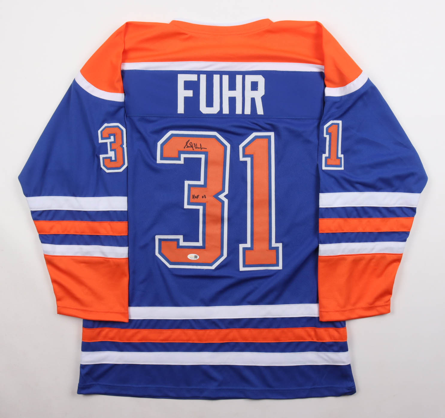 Grant Fuhr Signed Jersey Inscribed "HOF 03" (JSA) at PristineAuction.com Grant Fuhr Signed Jersey Inscribed "HOF 03" (JSA) at PristineAuction.com