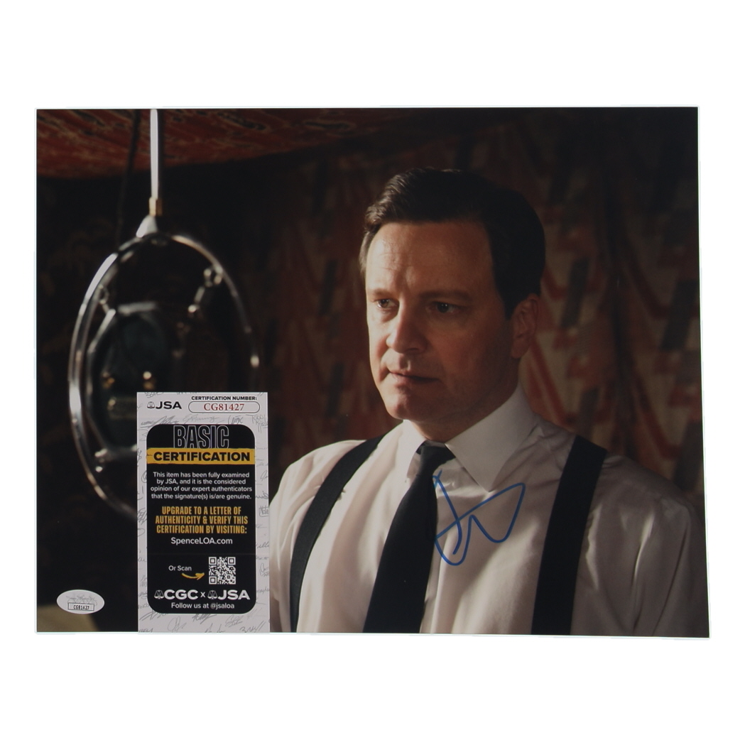 Colin Firth Signed "The Kings Speech" 11x14 Photo (JSA) at PristineAuction.com Colin Firth Signed "The Kings Speech" 11x14 Photo (JSA) at PristineAuction.com