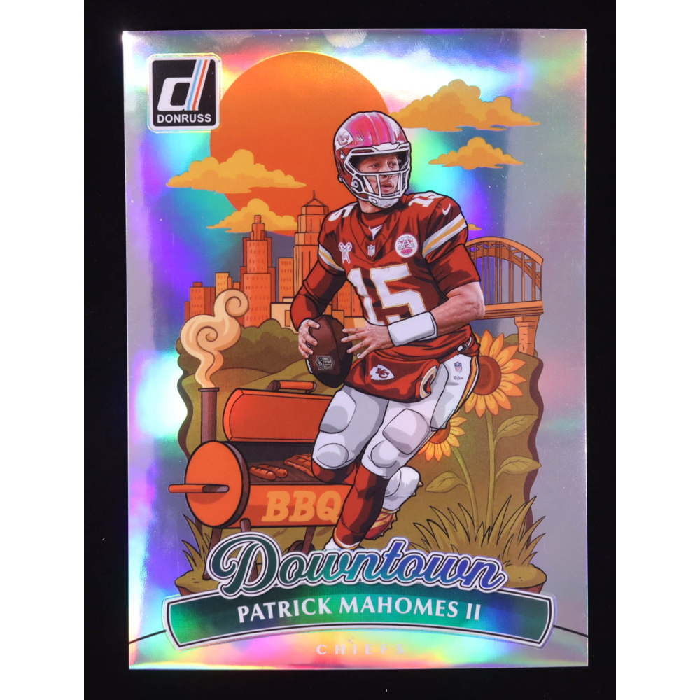 Patrick Mahomes II 2025 Donruss Downtown Oversize #8 at PristineAuction.com