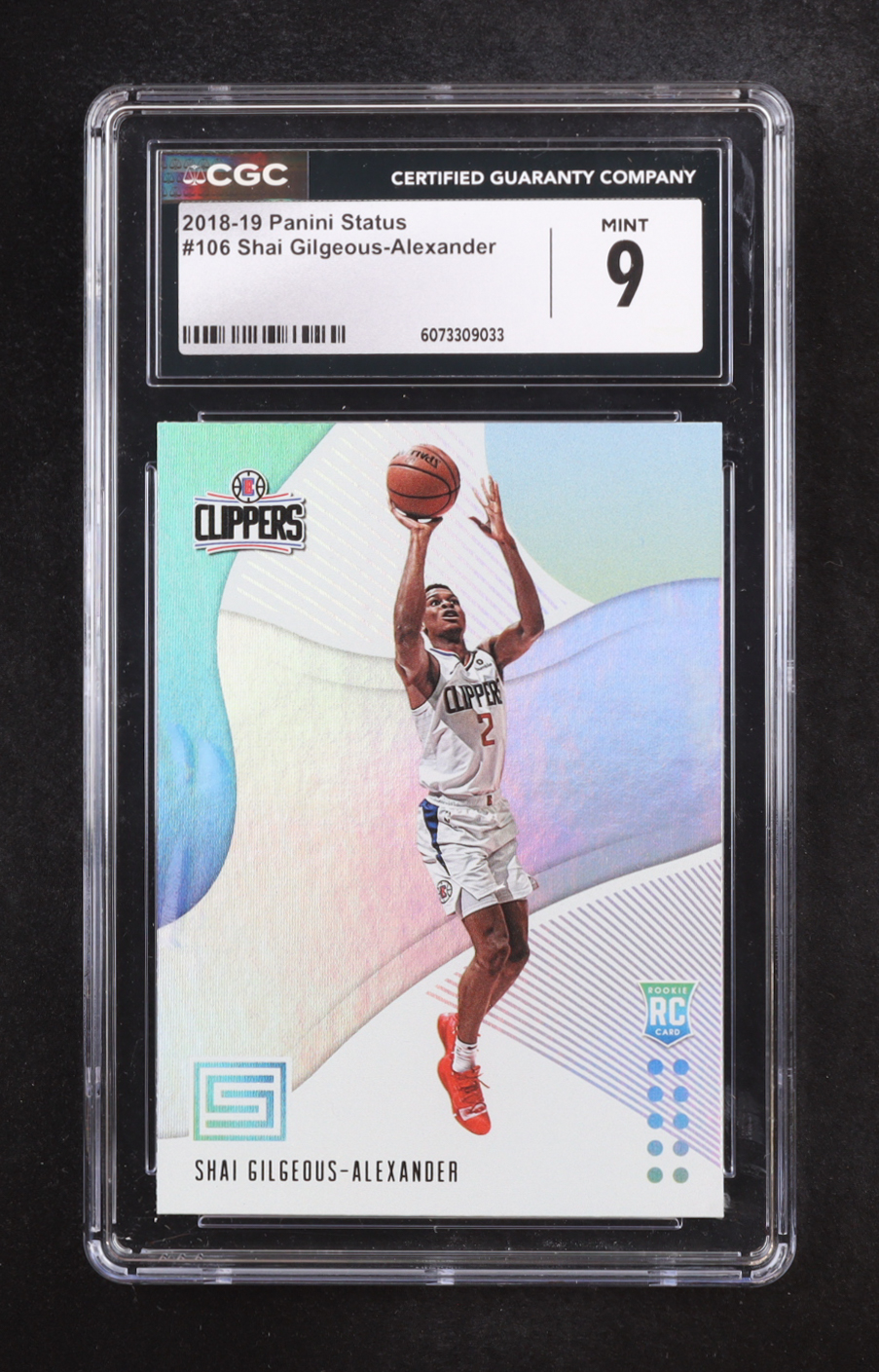 Shai Gilgeous-Alexander 2018-19 Panini Status #106 RC (CGC 9) at PristineAuction.com Shai Gilgeous-Alexander 2018-19 Panini Status #106 RC (CGC 9) at PristineAuction.com