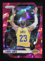 LeBron James 2024-25 Panini Prizm Prizms Pink Ice #130 at PristineAuction.com