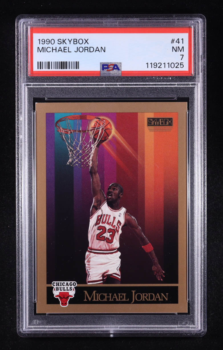 Michael Jordan 1990-91 SkyBox #41 (PSA 7) at PristineAuction.com Michael Jordan 1990-91 SkyBox #41 (PSA 7) at PristineAuction.com