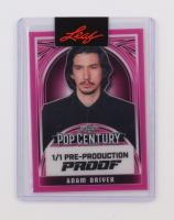 Adam Driver 2024 Leaf Metal Pop Century Pre-Production Proof Pink #1/1 at PristineAuction.com