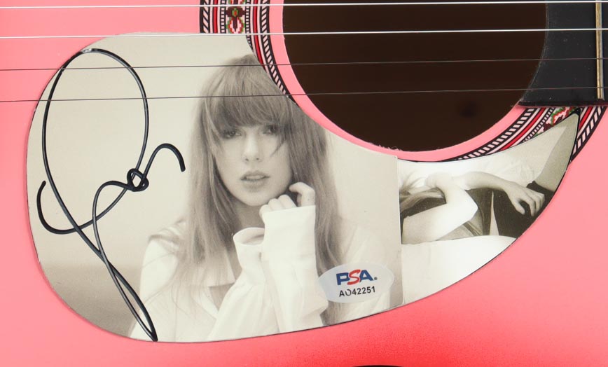 Taylor Swift Guitar with Signed Custom Insert Pickguard (PSA) at PristineAuction.com Taylor Swift Guitar with Signed Custom Insert Pickguard (PSA) at PristineAuction.com