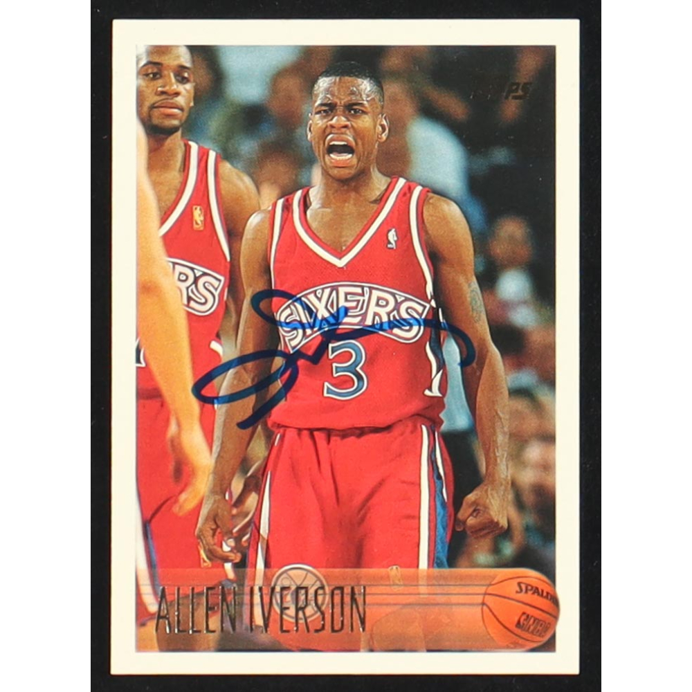 Allen Iverson Signed 1996-97 Topps #171 RC at PristineAuction.com