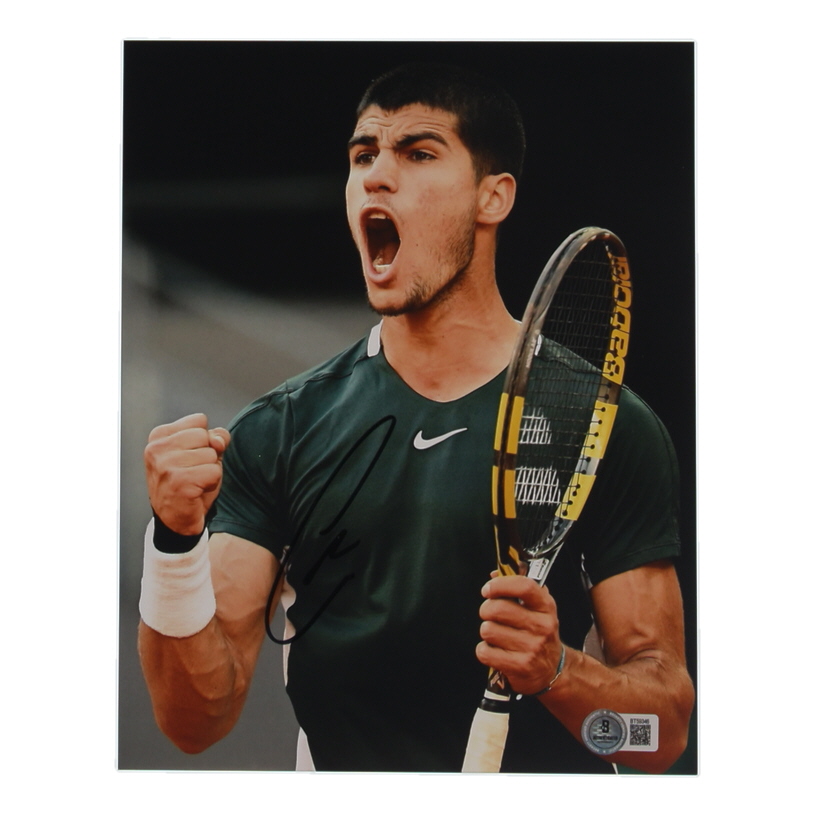 Carlos Alcaraz Signed 8x10 Photo (Beckett) at PristineAuction.com Carlos Alcaraz Signed 8x10 Photo (Beckett) at PristineAuction.com