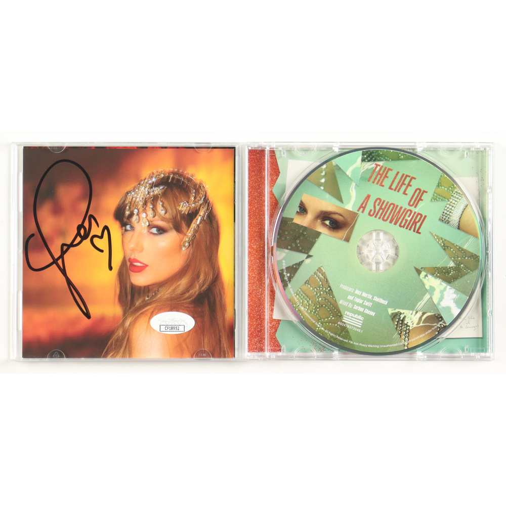 Taylor Swift Signed "The Life of a Showgirl" CD Album Insert With Disc (JSA) at PristineAuction.com