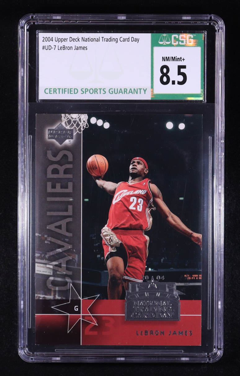 LeBron James 2004 National Trading Card Day #UD7 (CSG 8.5) at PristineAuction.com LeBron James 2004 National Trading Card Day #UD7 (CSG 8.5) at PristineAuction.com