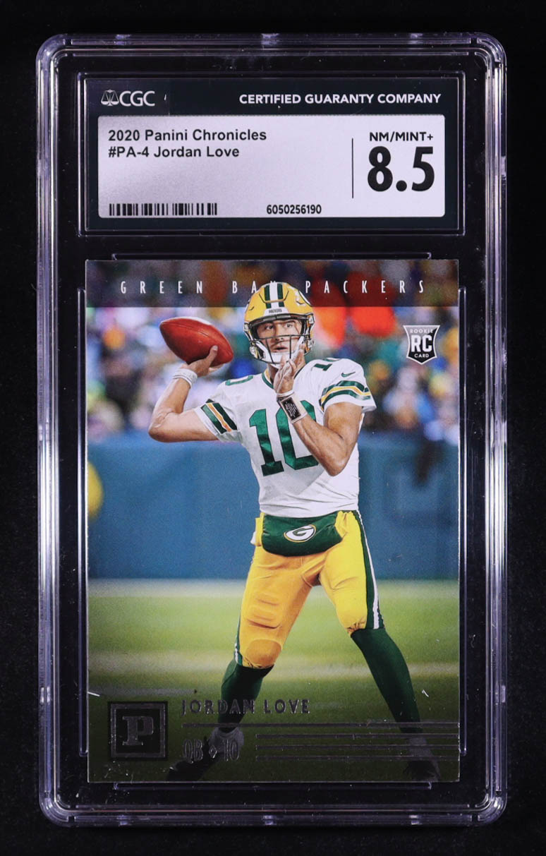 Jordan Love 2020 Panini Chronicles Panini #PA4 RC (CGC 8.5) at PristineAuction.com Jordan Love 2020 Panini Chronicles Panini #PA4 RC (CGC 8.5) at PristineAuction.com
