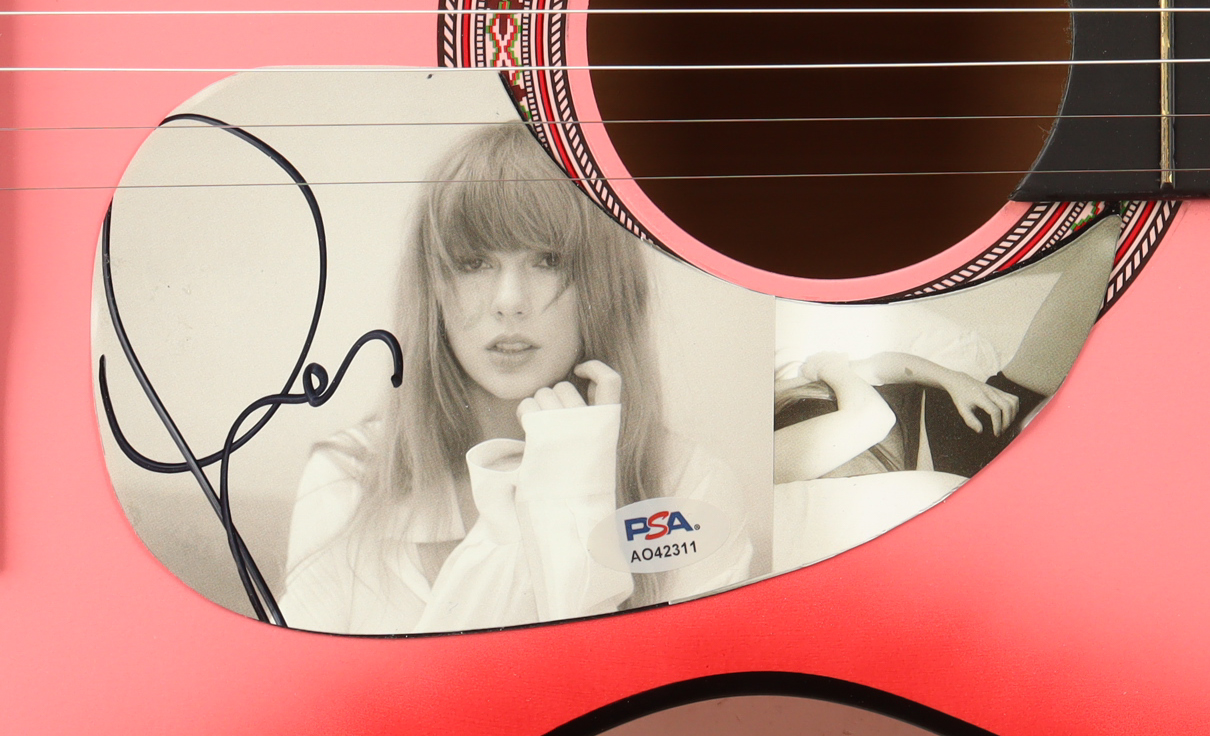 Taylor Swift Guitar with Signed Custom Insert Pickguard (PSA) at PristineAuction.com Taylor Swift Guitar with Signed Custom Insert Pickguard (PSA) at PristineAuction.com