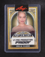 Emilia Clarke 2024 Leaf Metal Pop Century Pre-Production Proof #1/1 at PristineAuction.com