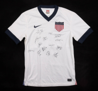 US Women's National Soccer Team Jersey Team-Signed by (14) With Carli Lloyd, Alex Morgan, Hope Solo, Abby Wambach (Beckett) at PristineAuction.com