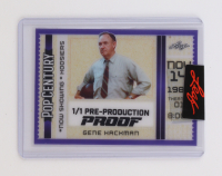 Gene Hackman 2024 Leaf Metal Pop Century Pre-Production Proof #1/1 at PristineAuction.com