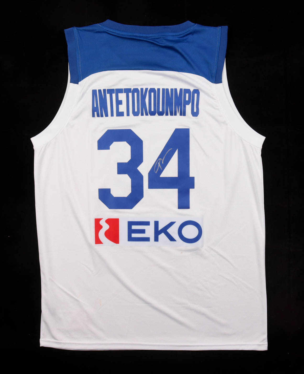 Giannis Antetokounmpo Signed Greece Nike Authentic Jersey (JSA) at PristineAuction.com Giannis Antetokounmpo Signed Greece Nike Authentic Jersey (JSA) at PristineAuction.com