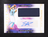 Elic Ayomanor 2025 Panini Origins Rookie Jumbo Jersey Autographs #39 RC at PristineAuction.com