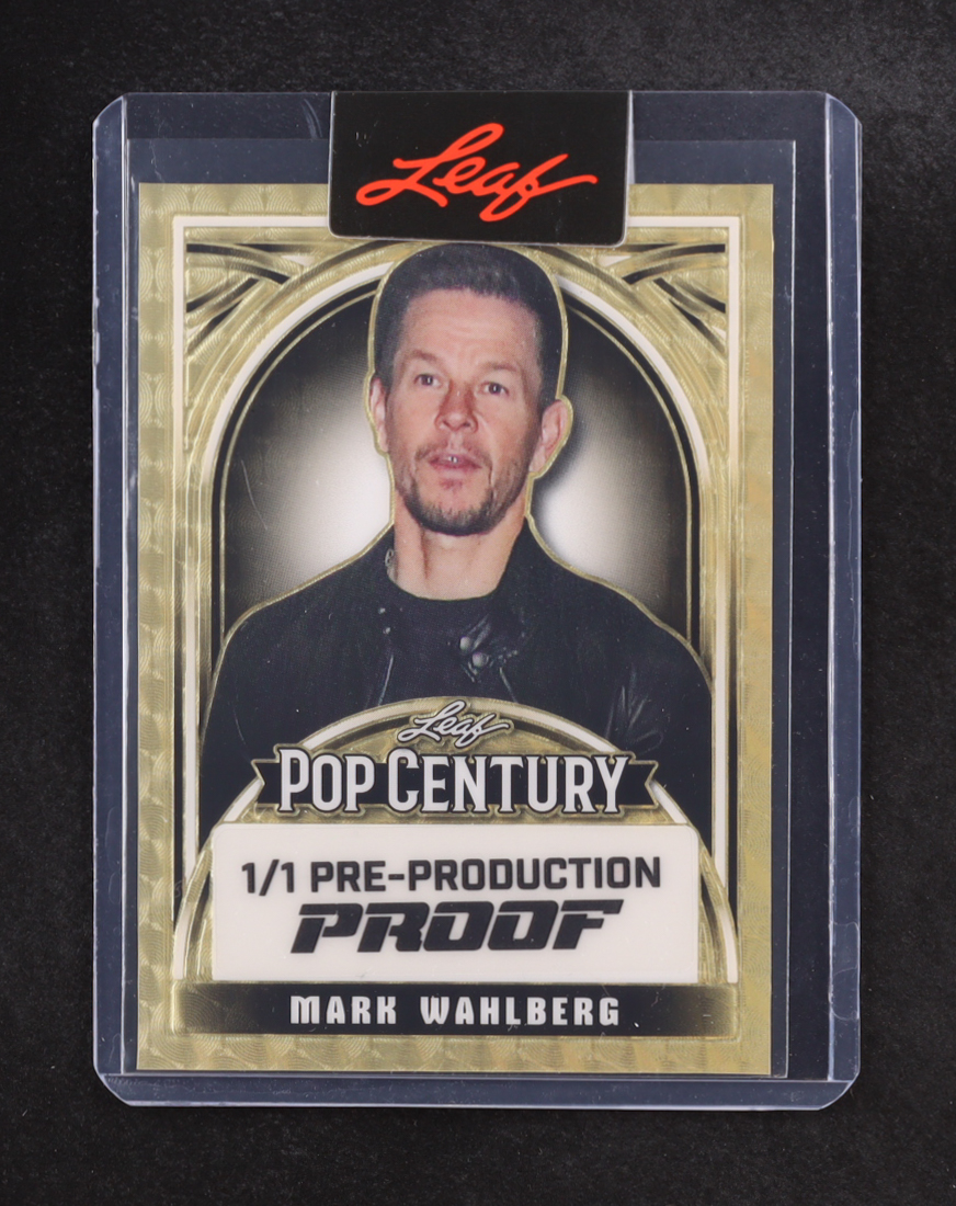 Mark Wahlberg 2024 Leaf Metal Pop Century Pre-Production Proof #1/1 at PristineAuction.com Mark Wahlberg 2024 Leaf Metal Pop Century Pre-Production Proof #1/1 at PristineAuction.com
