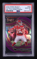 Patrick Mahomes II 2020 Select Prizm Purple Die Cut #302 (PSA 10) at PristineAuction.com