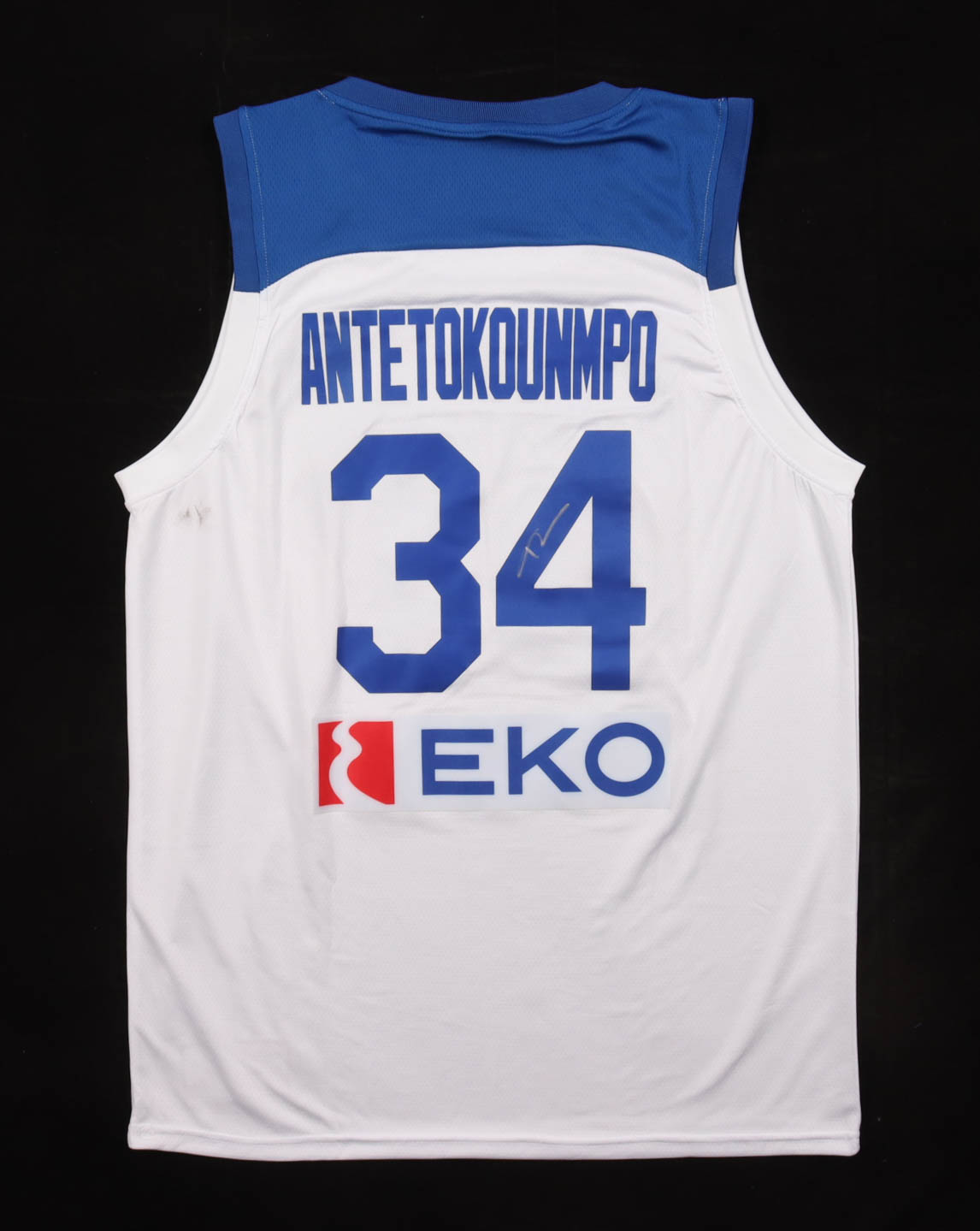 Giannis Antetokounmpo Signed Greece Nike Authentic Jersey (JSA) at PristineAuction.com Giannis Antetokounmpo Signed Greece Nike Authentic Jersey (JSA) at PristineAuction.com