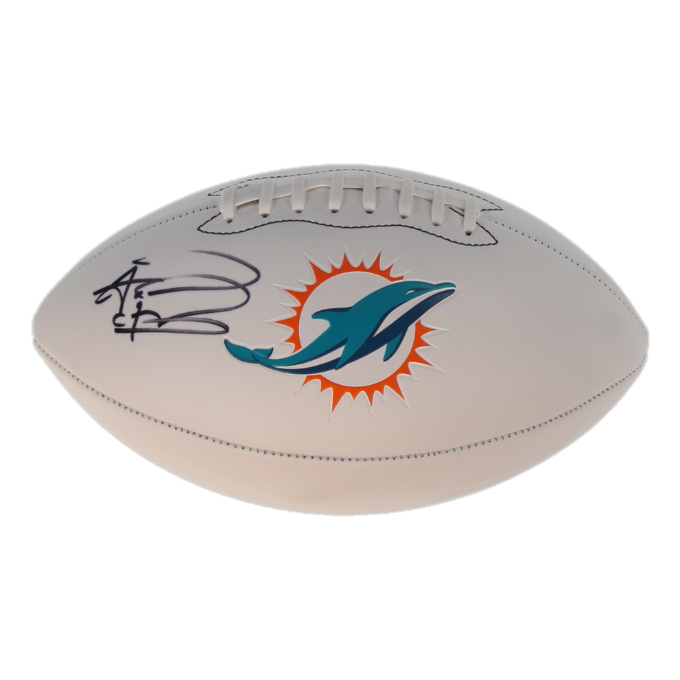 Tua Tagovailoa Signed Dolphins Logo White Panel Football (Fanatics) at PristineAuction.com Tua Tagovailoa Signed Dolphins Logo White Panel Football (Fanatics) at PristineAuction.com