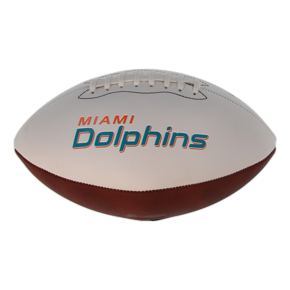 Tua Tagovailoa Signed Dolphins Logo White Panel Football (Fanatics) at PristineAuction.com Tua Tagovailoa Signed Dolphins Logo White Panel Football (Fanatics) at PristineAuction.com