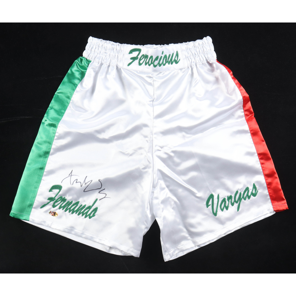 Fernando Vargas Signed Boxing Trunks (MAB) at PristineAuction.com