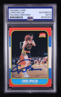 Chris Mullin Signed 1986-87 Fleer #77 (PSA) at PristineAuction.com
