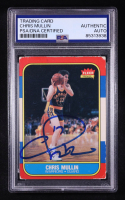 Chris Mullin Signed 1986-87 Fleer #77 (PSA) at PristineAuction.com