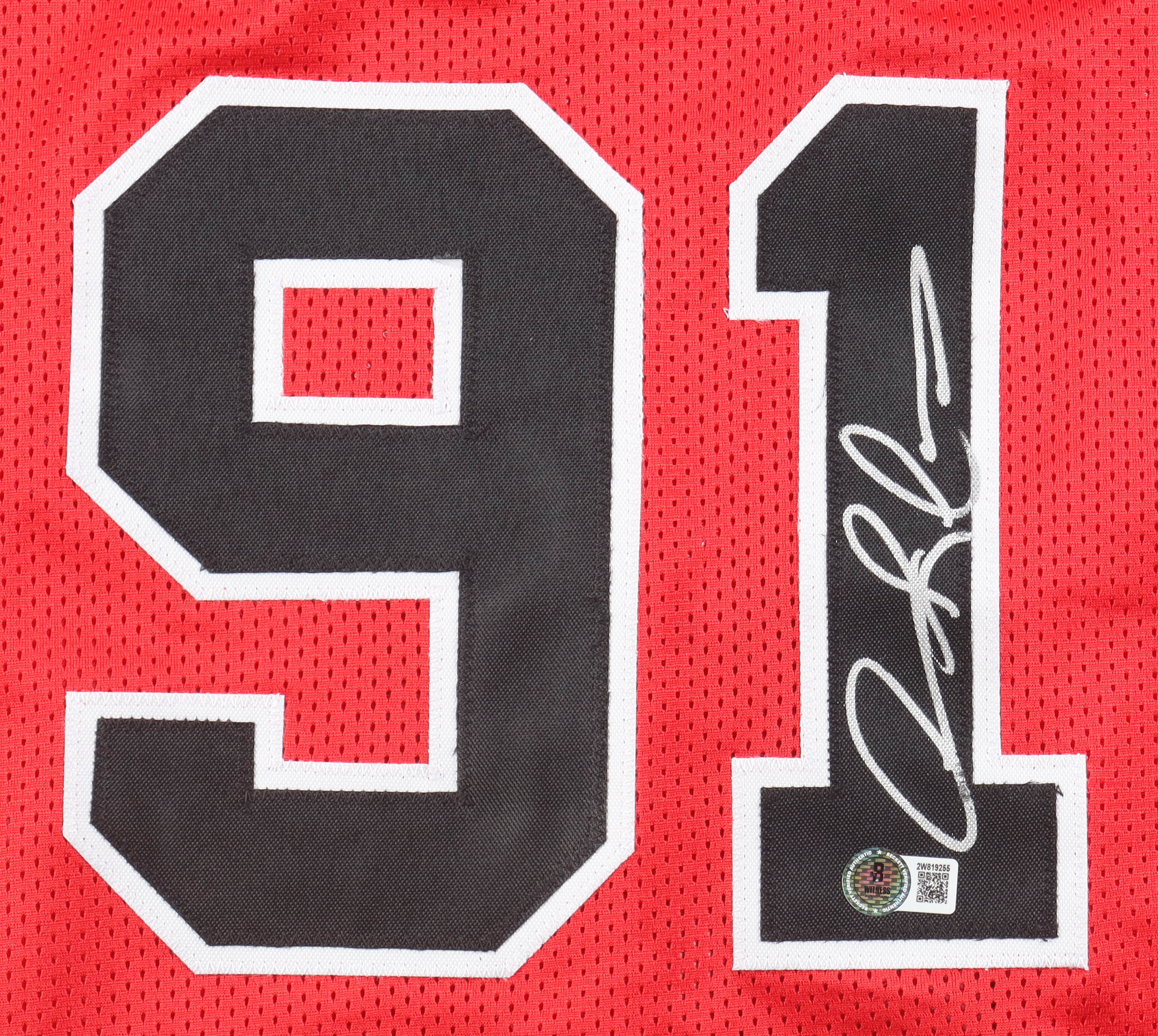 Dennis Rodman Signed Jersey (Beckett) at PristineAuction.com Dennis Rodman Signed Jersey (Beckett) at PristineAuction.com