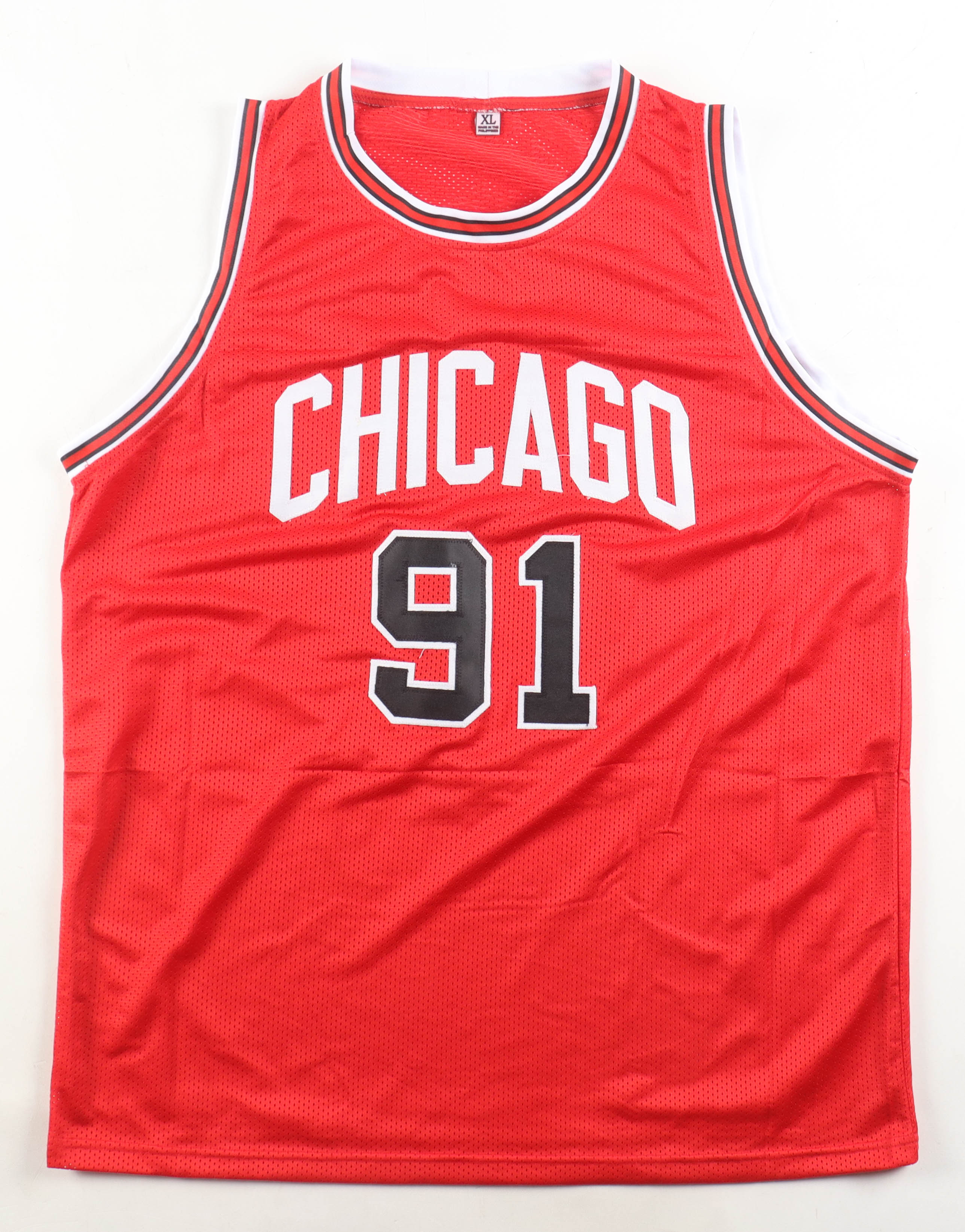 Dennis Rodman Signed Jersey (Beckett) at PristineAuction.com Dennis Rodman Signed Jersey (Beckett) at PristineAuction.com